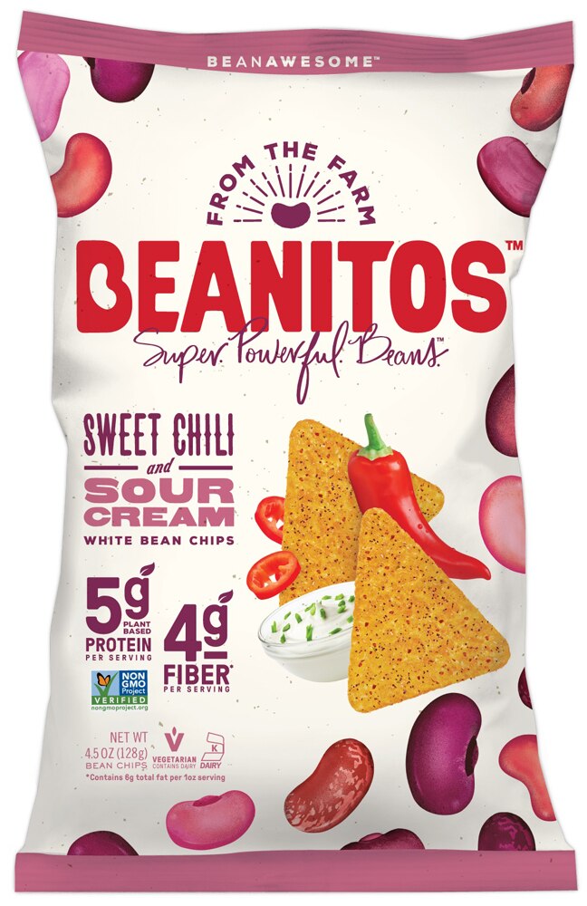 beanitos white bean chips sweet chili & sour cream    5.5 oz