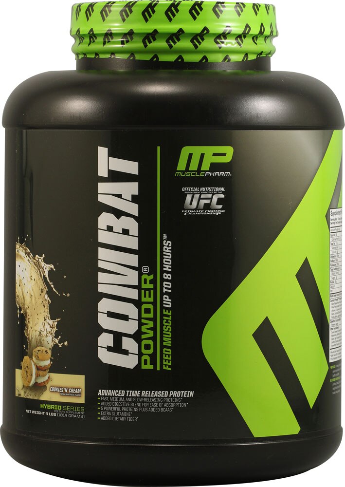 Combat Powder Hybrid Series Muscle Pharm Cookies 'N' Cream 4lb Diet Products