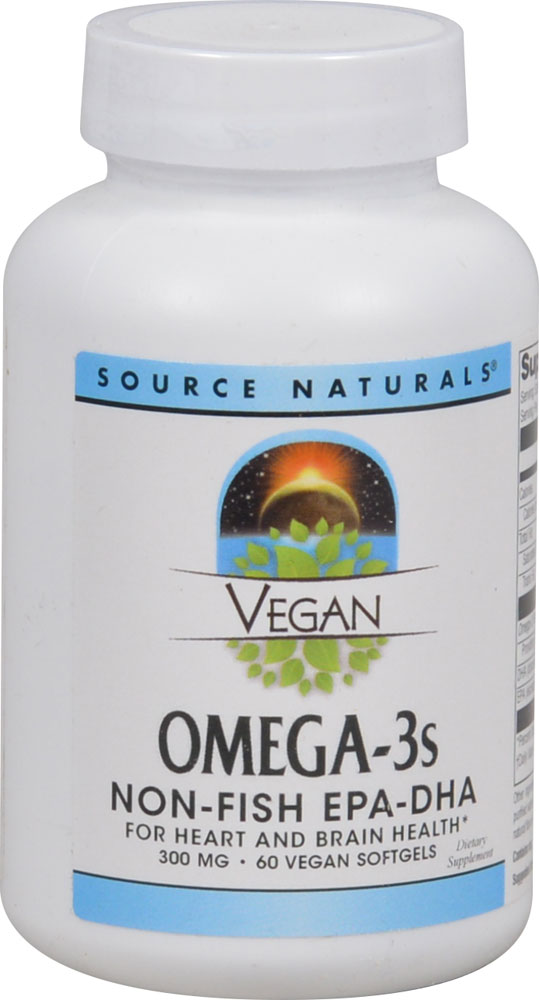 Source Naturals Vegan Omega-3s EPA-DHA -- 300 mg - 60 ...