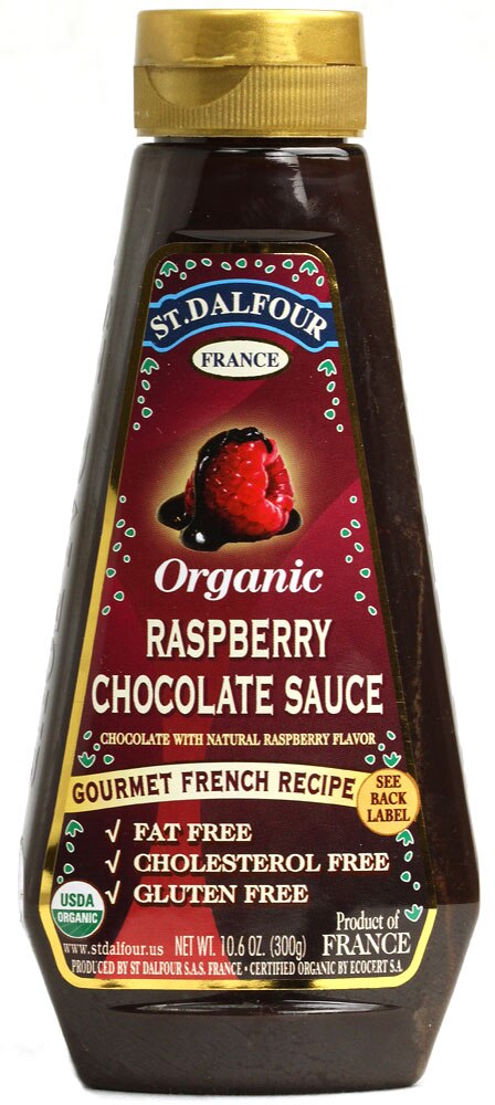 dalfour organic gourmet sauce raspberry chocolate -- 10.6 fl oz