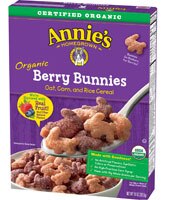Annie's Homegrown Organic Berry Bunnies Oat, Corn, and Rice Cereal - 10 oz