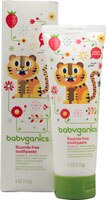Babyganics Say Aahhh! Fluoride Free Toothpaste Strawberry - 4 oz