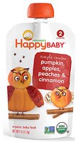 Happy Baby Simple Combos Stage 2 Organic Baby Food Pumpkin Apples Peaches & Cinnamon - 4 oz