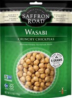 Saffron Road Crunchy Chickpeas Gluten Free Wasabi - 6 oz