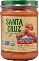 dSanta Cruz Organic Peanut Butter Dark Roasted Creamy