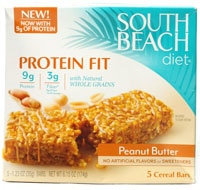  South Beach Diet Protein Fit Bars, Peanut Butter, 5 ea 