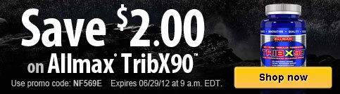 Save $2 on Allmax TribX90