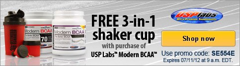 Free 3-in-1 shaker cup with qualifying purchase
