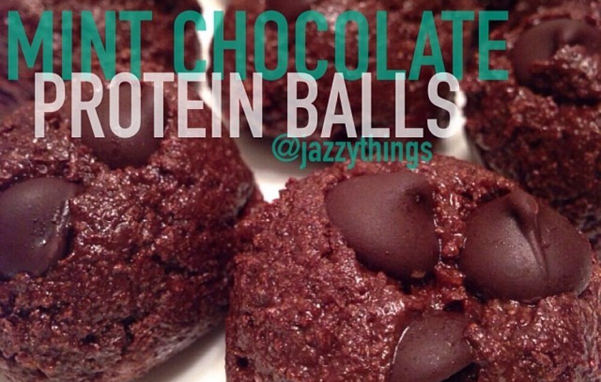 Mint Chocolate Chip Protein Balls