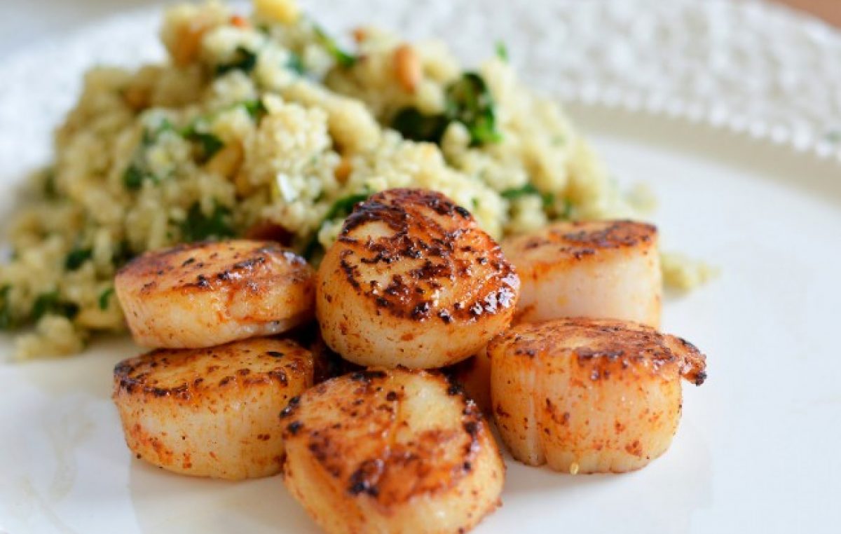 Scallop Dinner with Spinach and Quinoa Blog