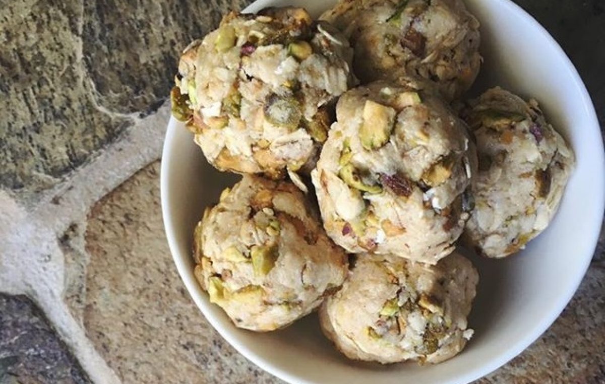 NoBake Pistachio Protein Balls Vitacost Blog