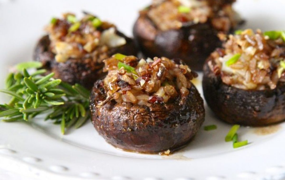 Wild Rice Stuffed Mushrooms Recipe Vitacost Blog