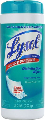 Lysol Disinfecting Wipes Ocean Fresh 35 Wipes