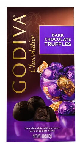 Godiva Chocolatier Dark Chocolate Truffles 4 oz