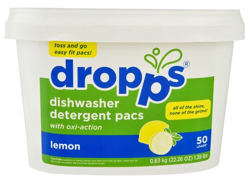 Dropps Dishwasher Detergent Pacs With Oxi - action Lemon 50 Packs