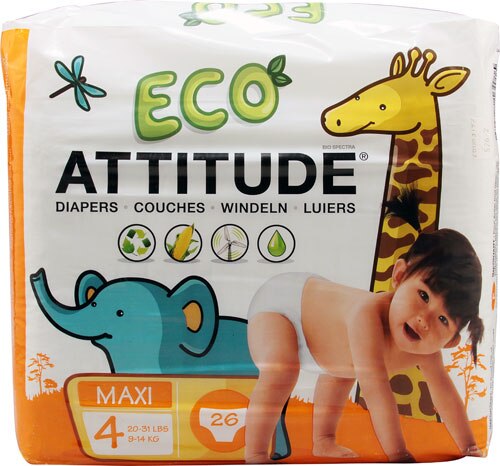 Attitude Eco Diapers Size 4 26 Diapers