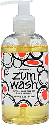 Zum Wash Natural Liquid Soap For Hands And Body Grapefruit 8 Fl Oz