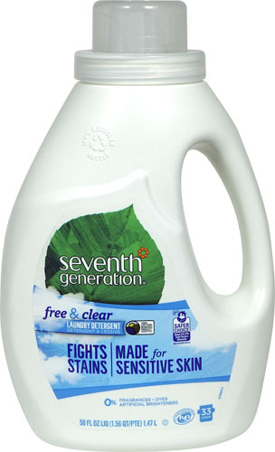 Seventh Generation Natural Laundry Detergent Free And Clear 50 Fl Oz