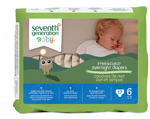 Seventh Generation Baby Overnight Diapers Stage 6 17 Diapers