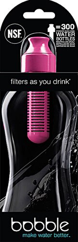 Bobble Water Bottle with Filter Magenta 18.5 oz