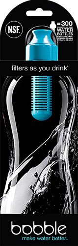 Bobble Water Bottle with Filter Blue 34 oz