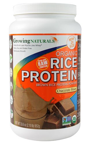Growing Naturals Organic Rice Protein Chocolate Power 2