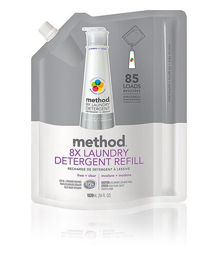 Method Laundry Detergent Refill 85 Loads Free And Clear 34 Fl Oz