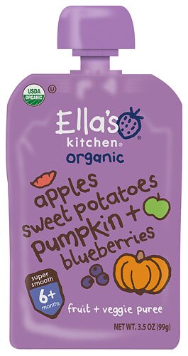 Ella's Kitchen Organic Baby Food Sweet Potatoes Pumpkin Apples Plus