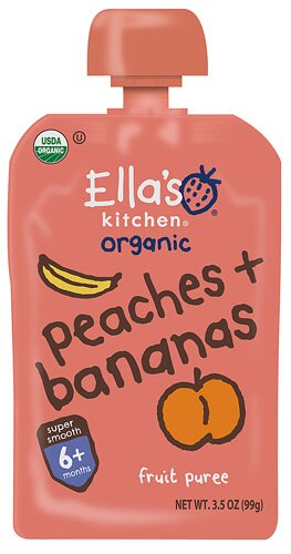 Ella's Kitchen Organic Baby Food Peaches Plus Bananas 3.5 Oz