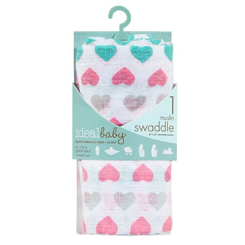 Ideal Baby By The Makers Of Aden + Anais Girl Single Muslin Swaddle