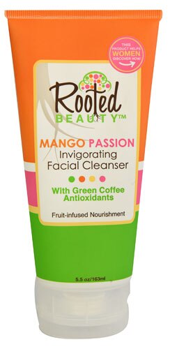 Rooted Beauty Invigorating Facial Cleanser Mango Passion 5.5 oz