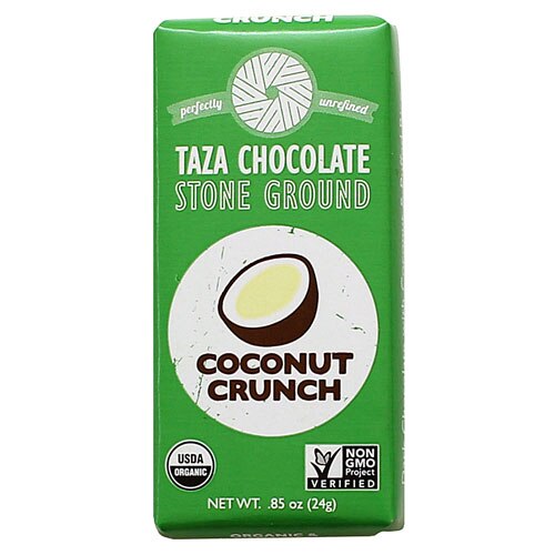 Taza Chocolate Organic Stone Ground Mini Chocolate Bar Coconut Crunch Taza Chocolate Organic Stone Ground Mini Chocolate Bar Coconut Crunch