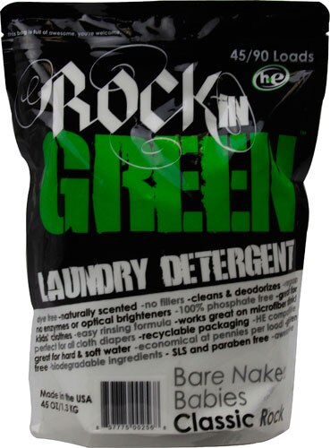 Rockin Green Laundry Detergent Bare Naked Babies Classic Rock 45 Oz -
