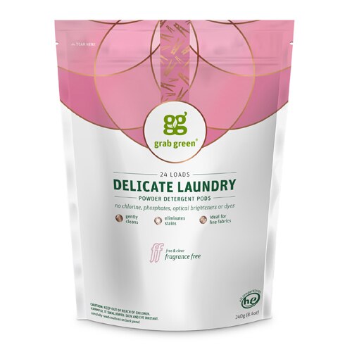 Grab Green Grabgreen Delicate Laundry Detergent 24 Loads 24 Pods