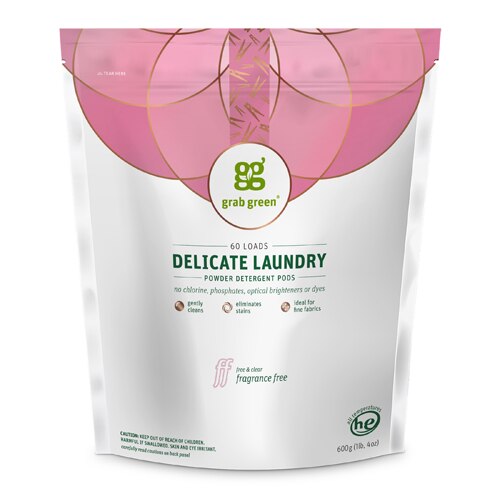 Grab Green Grabgreen Delicate Laundry Detergent Pods 60 Loads