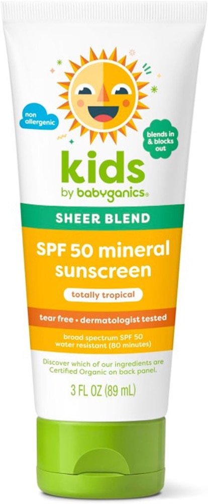 Babyganics Kids Sunscreen Sheer Blend Spf 50 Mineral Lotion Totally