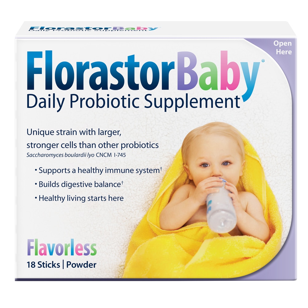 Biocodex Florastor Baby Daily Probiotic 18 Sticks Vitacost