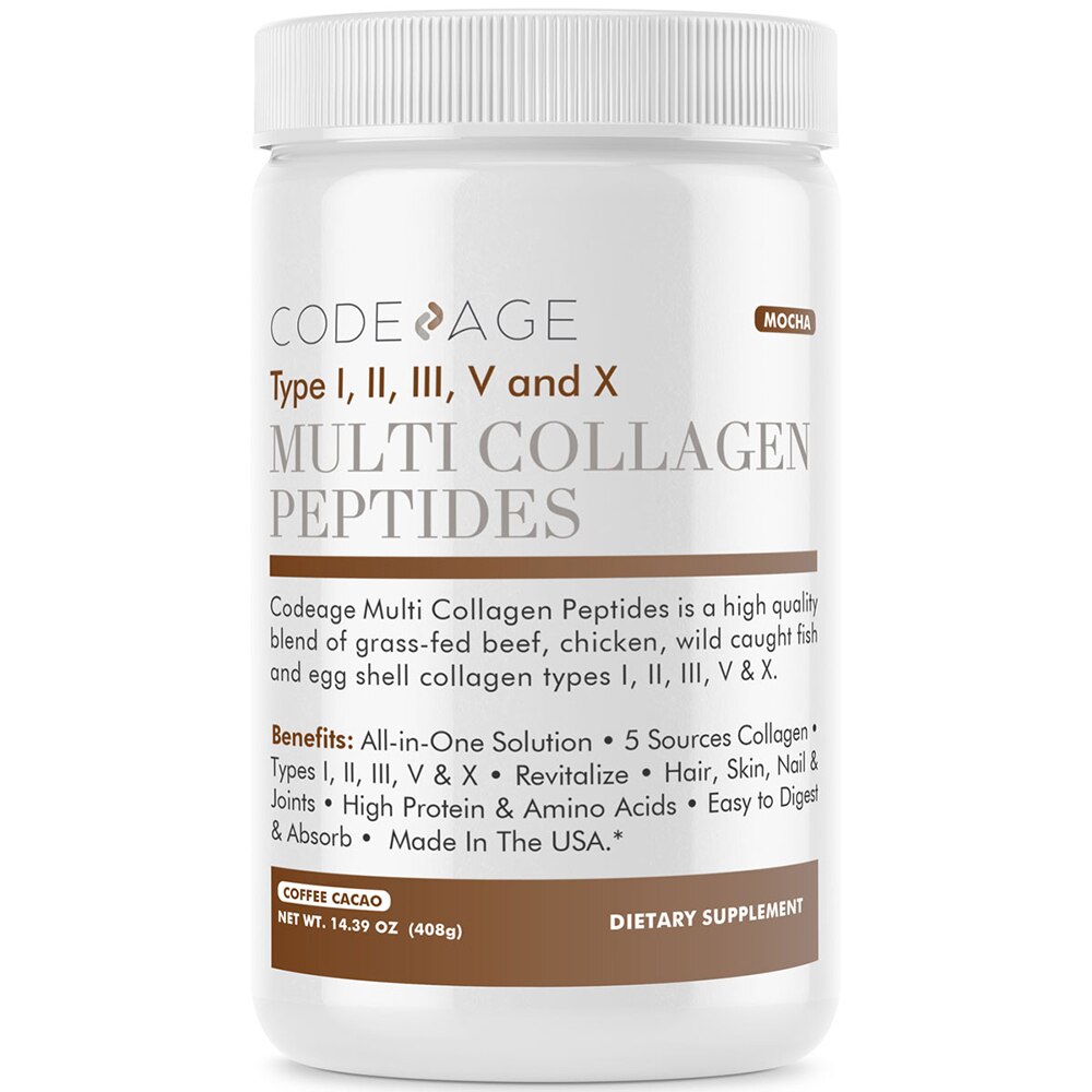 Code Age Multi Collagen Peptides Type IIIIIIV and X Powder Chocolate