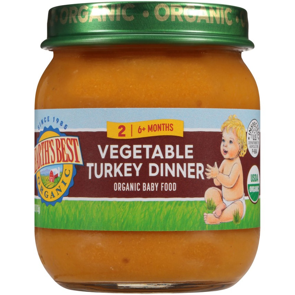 Earth�s Best Organic Baby Food Stage 2 Vegetable Turkey