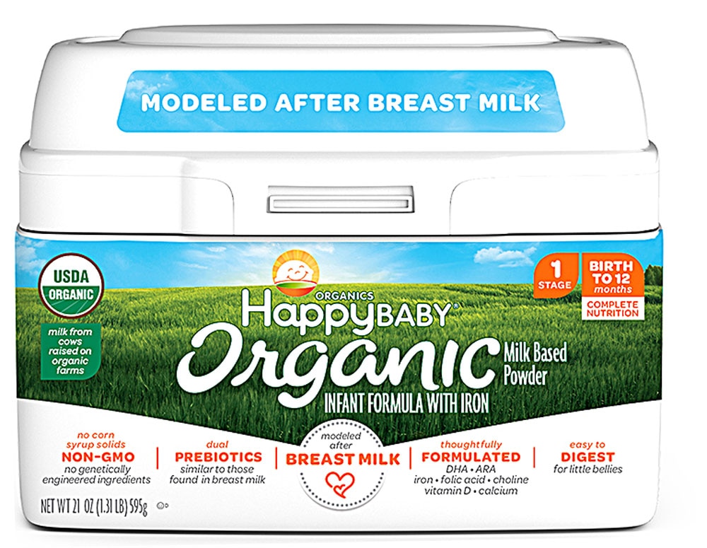 Happy Baby Organic Infant Formula with Iron Stage 1 21 oz Vitacost