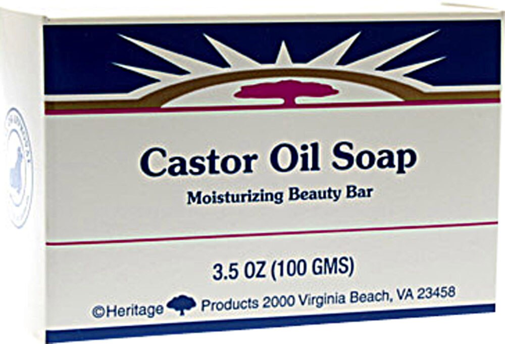 Heritage Products Castor Oil Soap Fragrance Free -- 3.5 oz - Vitacost