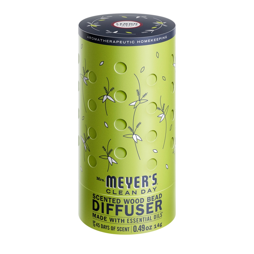 Mrs. Meyer's Scented Wood Bead Diffuser Lemon Verbena 1 Diffuser