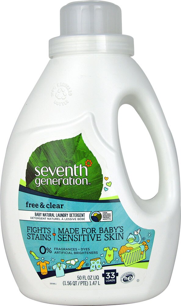 Seventh Generation Free & Clear Baby Natural Laundry Detergent 50 fl