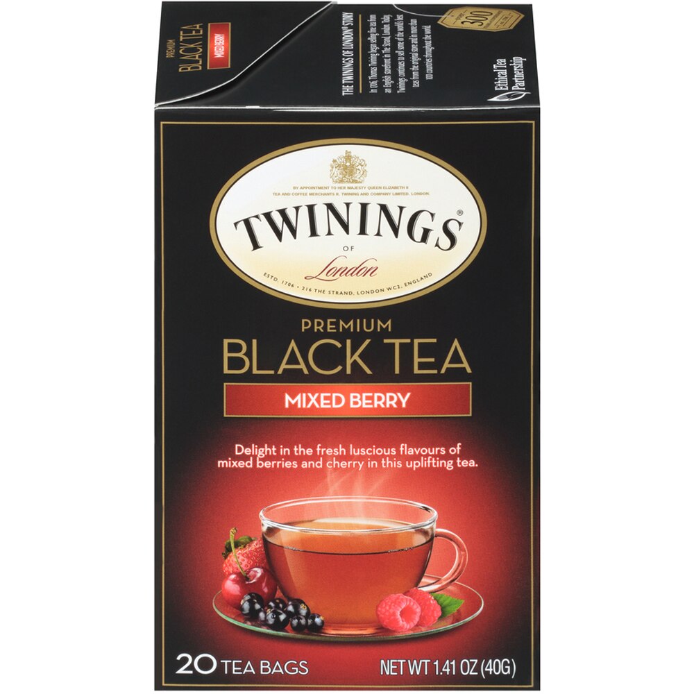 Twinings Premium Black Tea Mixed Berry -- 20 Tea Bags - Vitacost