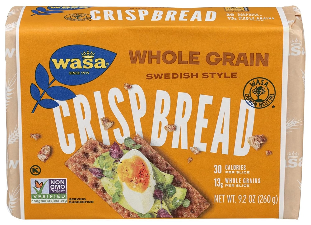 Wasa Crispbread Whole Grain 9 2 Oz Vitacost