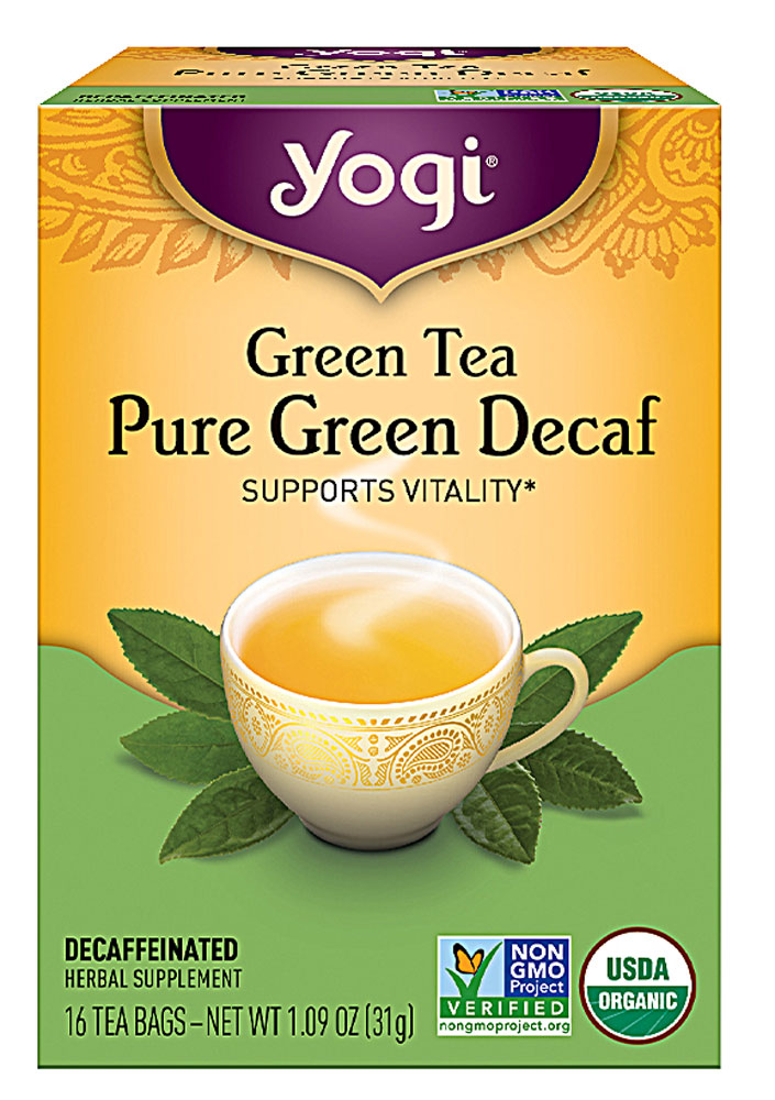 Yogi Organic Herbal Tea Pure Green Decaf 16 Tea Bags Vitacost