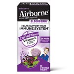Airborne Chewable Tablets Elderberry Vitamin C Immune Support