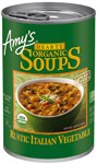 Amy's Organic Hearty Soup Rustic Italian Vegetable