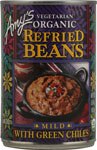 Amy's Vegetarian Organic Refried Beans Mild with Green Chiles