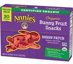 Annie's Bunny Fruit Snacks-Value Pack Berry Patch